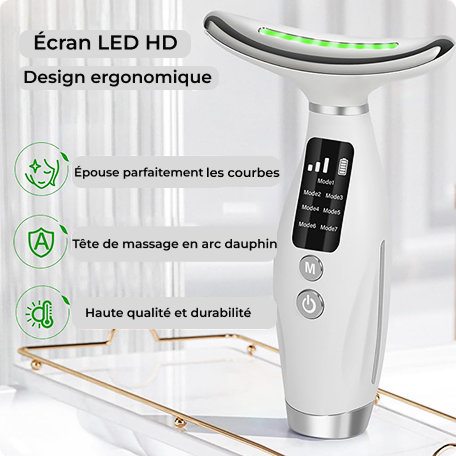 Appareil LED visage et cou